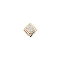 Azteca Threadless White Sapphire