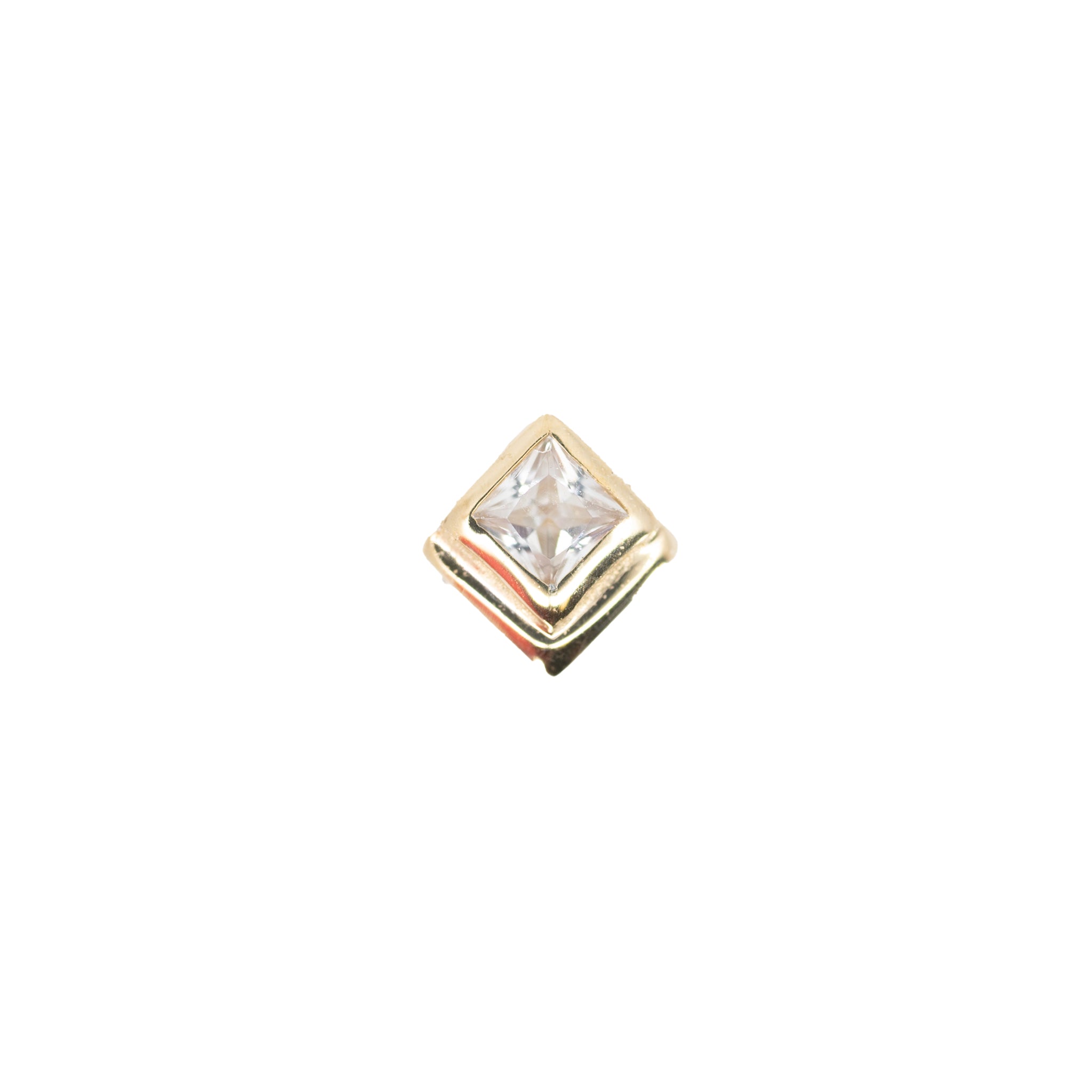 Azteca Threadless White Sapphire