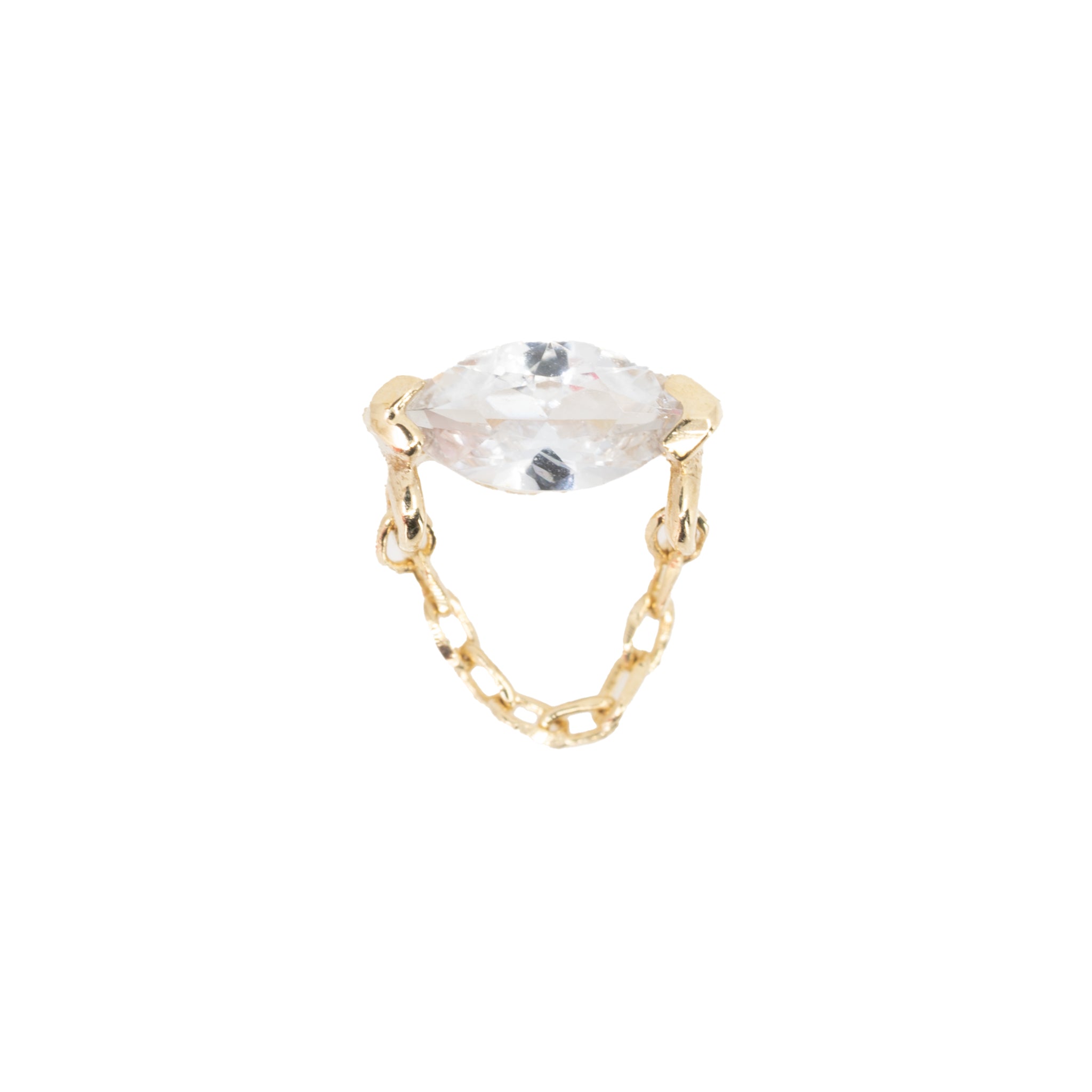 Lenox Threadless White Sapphire