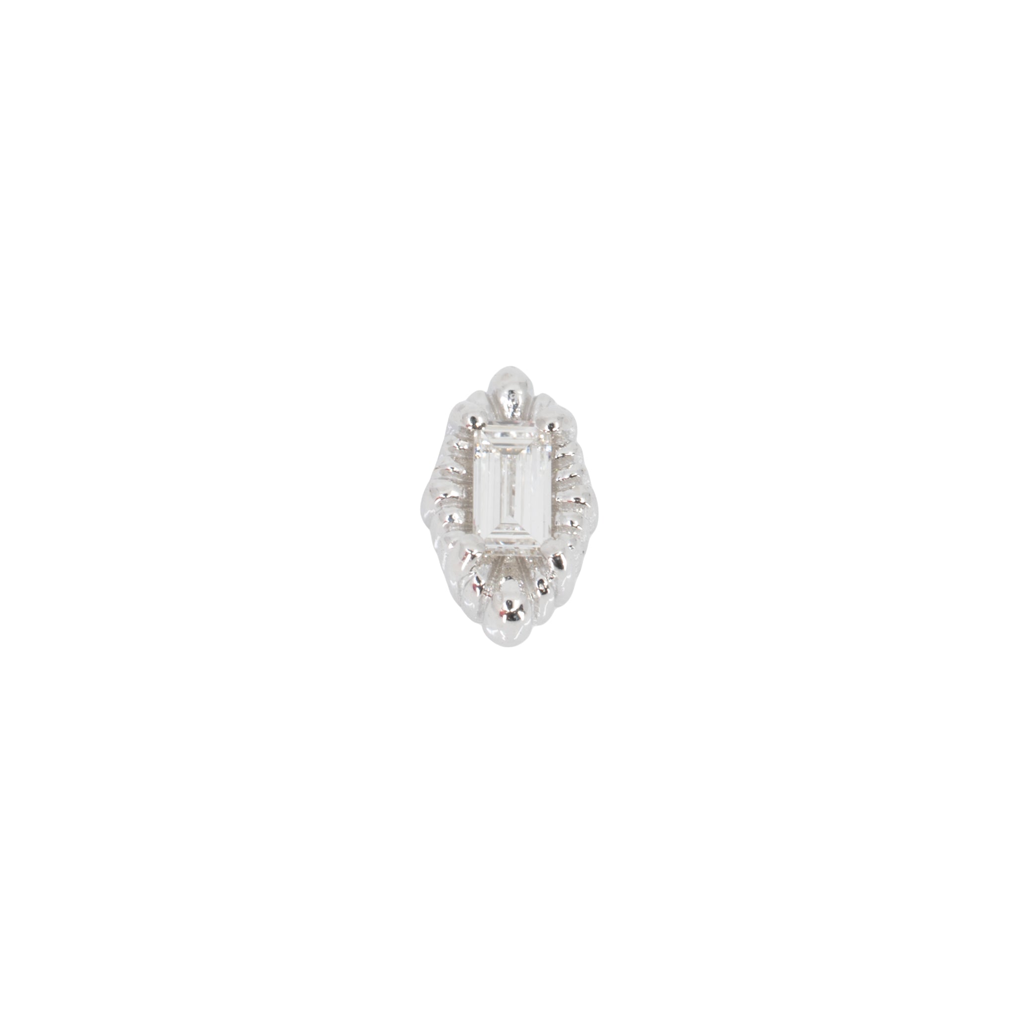Melange Baguette Threadless Diamond