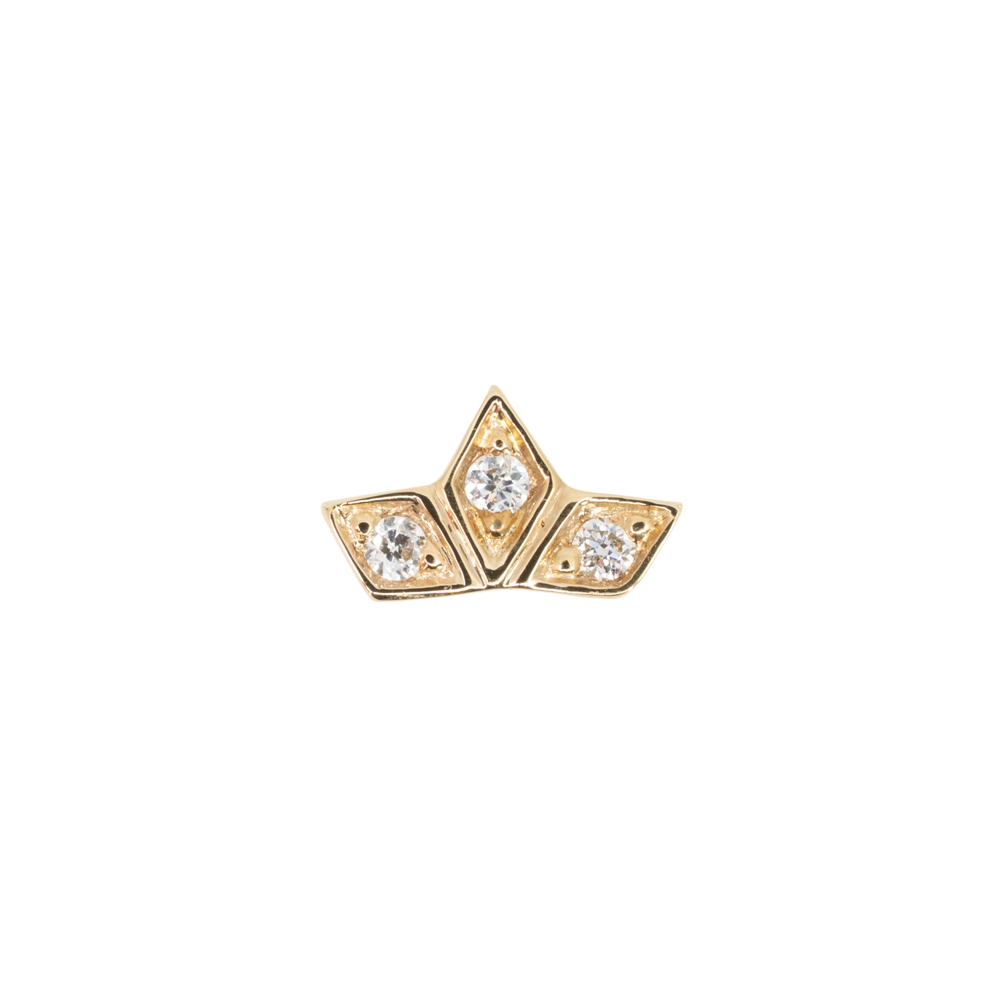 Royal Triple Fan Threadless Diamond